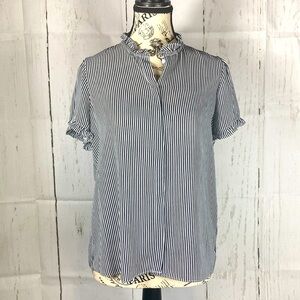 Tahari Button Down Short Sleeve Shirt